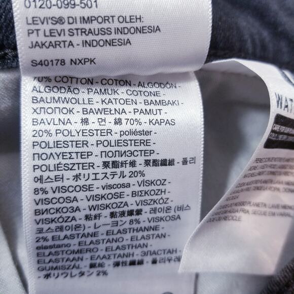 Levi's 311 Jeans Shaping Skinny Studded Gray Denim Mid Rise - Picture 11 of 15